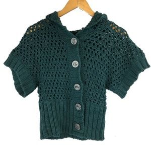 Free people knitted hoodie cardigan